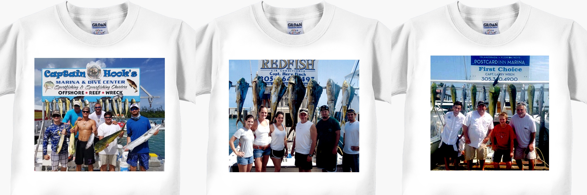 Fishing Photos On A T-Shirt