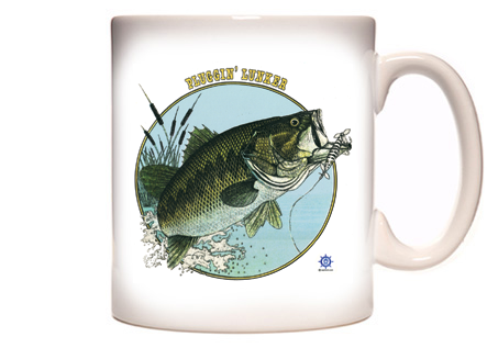 3005 – Largemouth Bass Fishing T-Shirt – Pluggin' Lunker