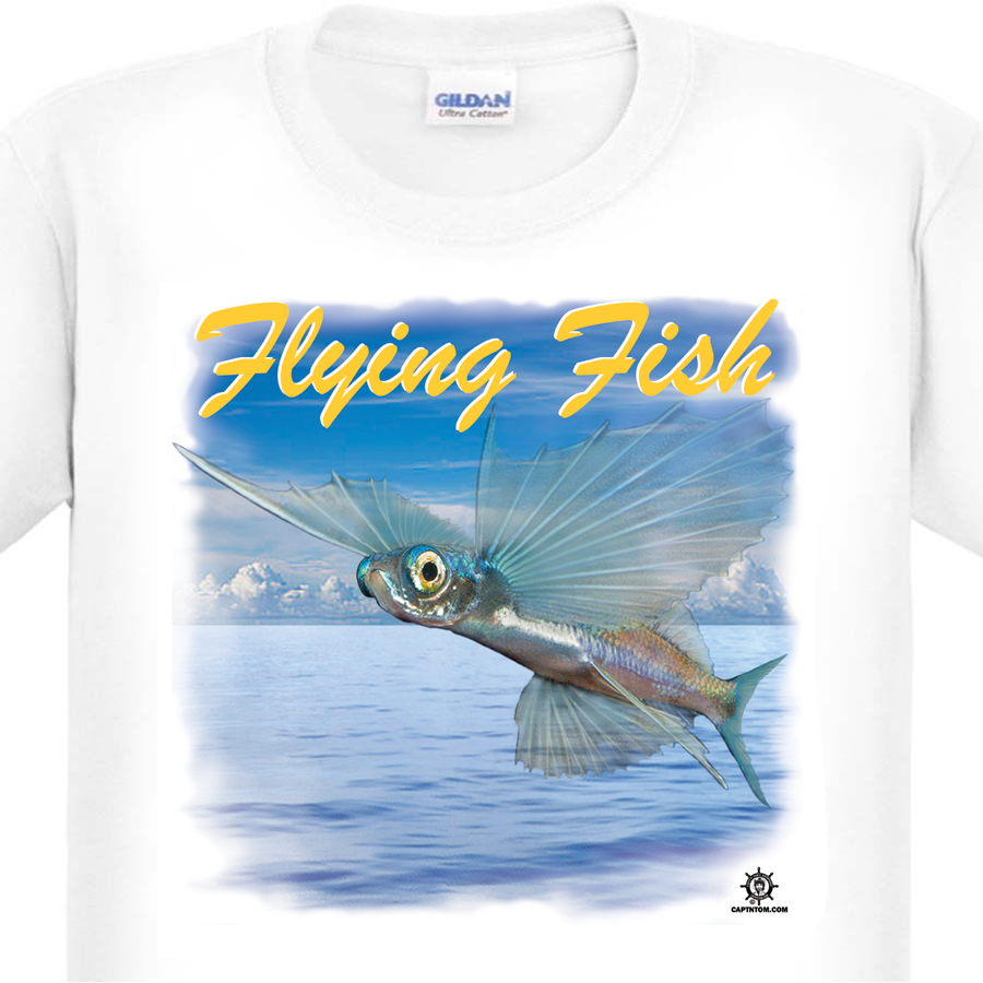 3043 – Saltwater Fishing T Shirt – Flying Fish