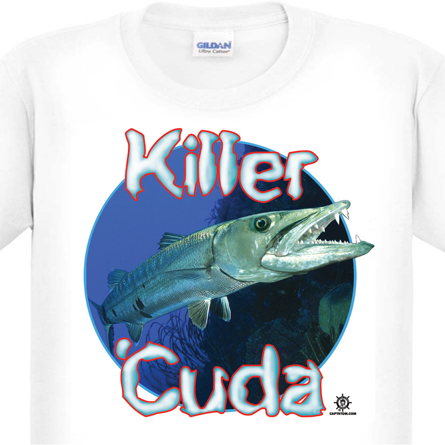 3048 – Barracuda Fishing T Shirt – Killer 'Cuda