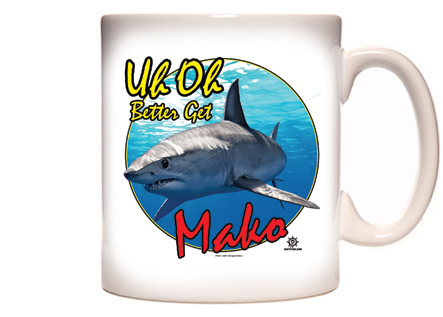 Mako Shark Fishing T-Shirt Coffee Mug