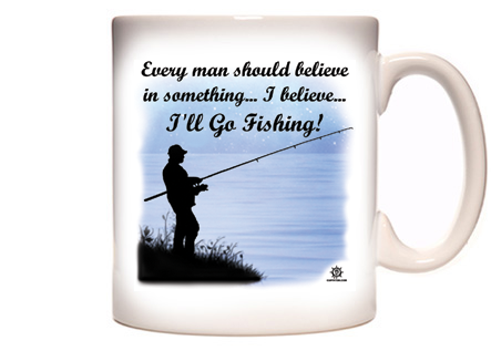 Funny Fishing T-Shirt Coffee Mug