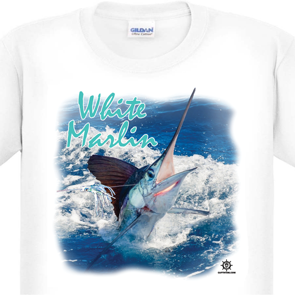 White Marlin Fishing T-Shirt