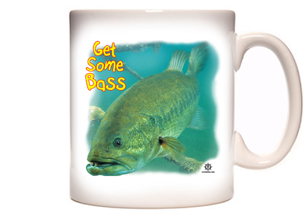 Funny Bass Fishing Coffee Mug