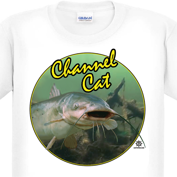 Channel Catfish Fishing T-Shirt