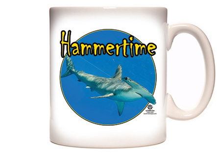 Hammerhead Shark Fishing Coffee Mug