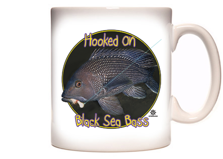 Black Sea Bass Fishing Coffee Mug