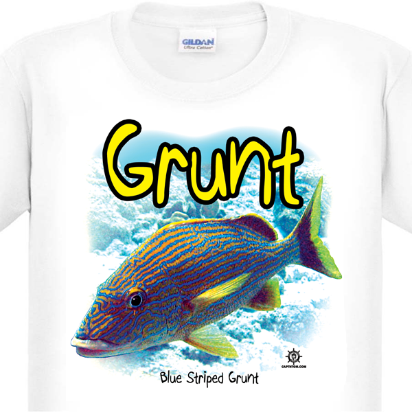 Blue Striped Grunt Fishing T-Shirt