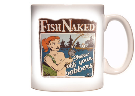 Funny Fish Naked Coffee Mug