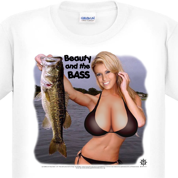 Sexy Woman Bass Fishing T-Shirt