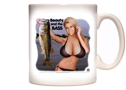 Sexy Woman Bass Fishing Coffee Mug