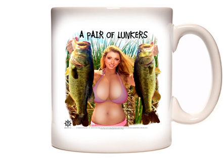 Sexy Woman Bass Fishing Coffee Mug