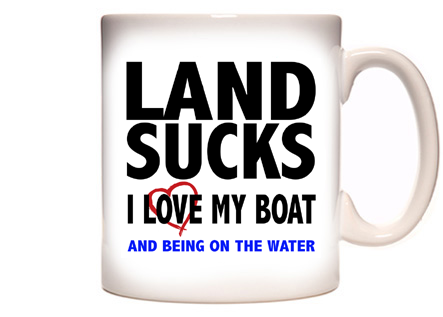 Land Sucks Coffee Mug