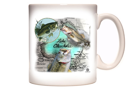 Lake Okeechobee Largemouth Bass Fishing Coffee Mug
