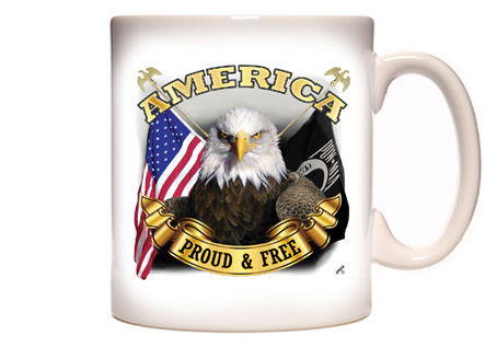 America Proud and Free Coffee Mug