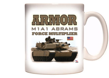 Abrams M1A1 Tank Coffee Mug