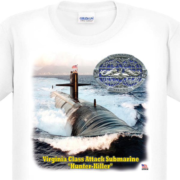 Virginia Class Attack Submarine T-Shirt