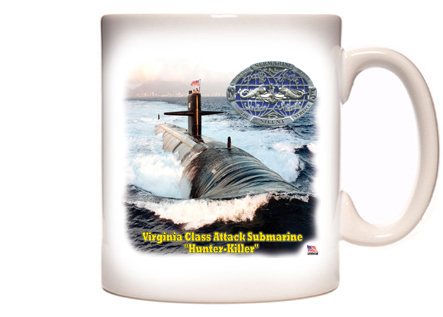 Virginia Class Attack Submarine Coffee Mug