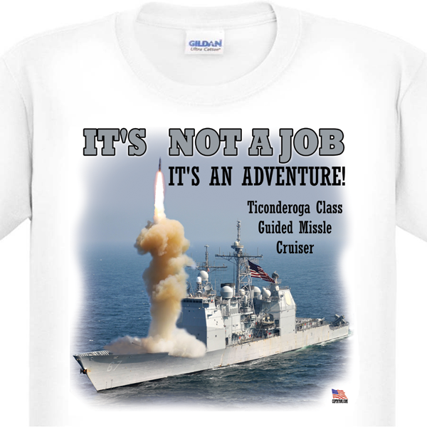 Ticonderoga Class Guided Missile Cruiser T-Shirt