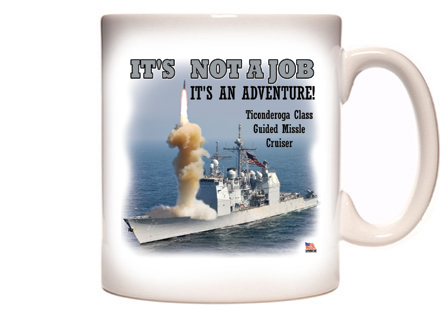 Ticonderoga Class Guided Missile Cruiser Coffee Mug