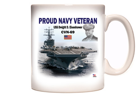 USS Eisenhower Veteran Coffee Mug