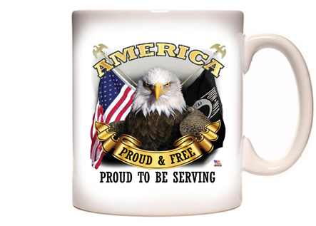 America - Proud To Be Serving Coffee Mug