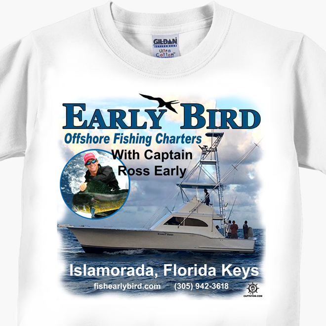 Early Bird Offshore Fishing Charters T-Shirt