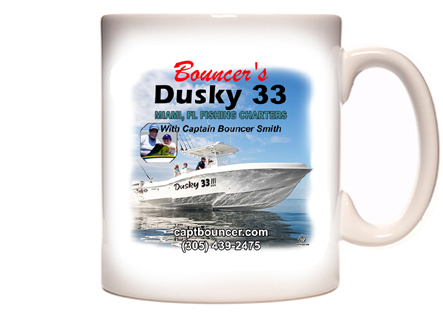 Bouncer’s Dusky 33 Fishing Charters Coffee Mug