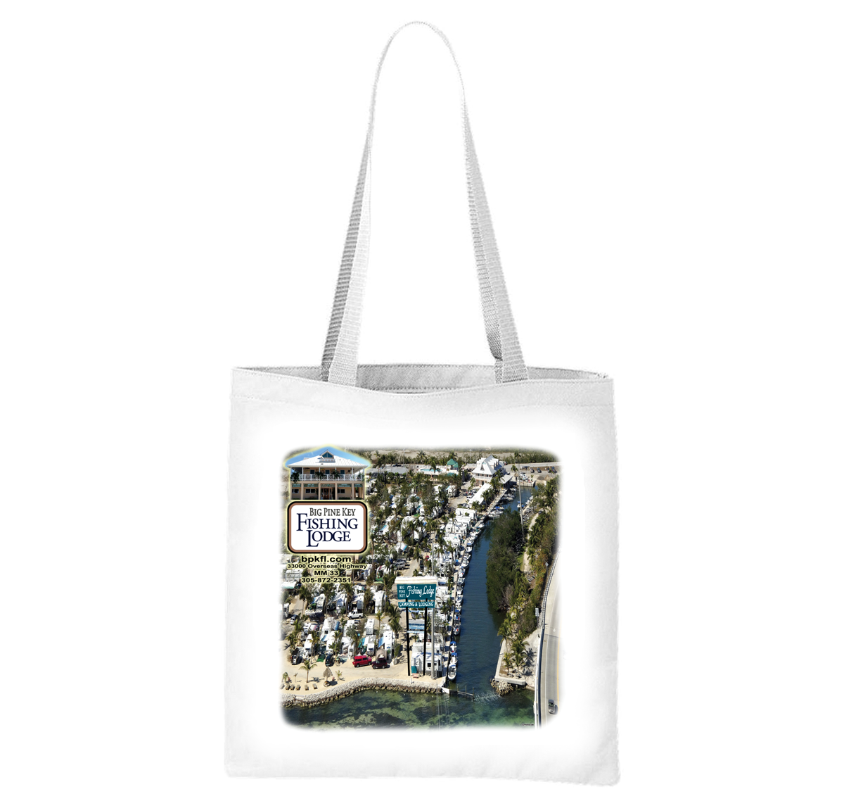 Big Pine Key Fishing Lodge - Design 2 - Liberty Bag