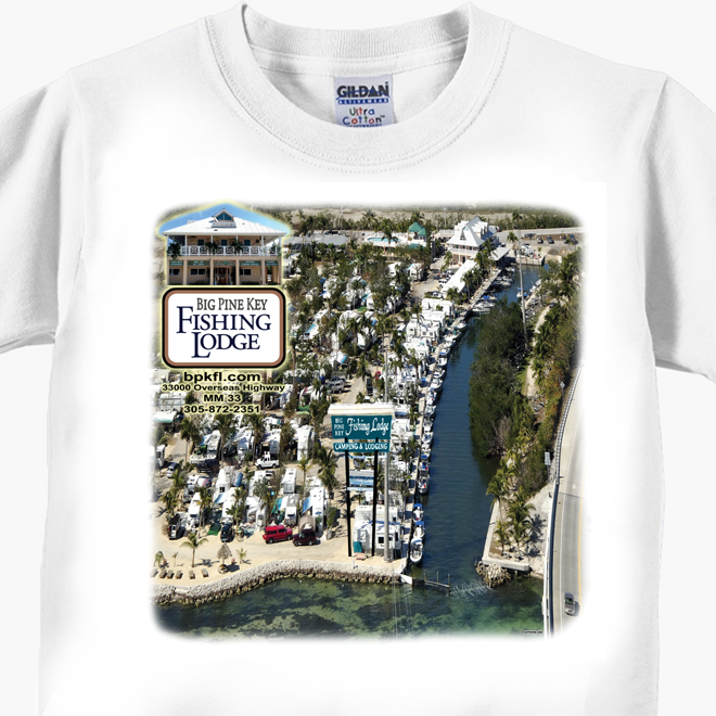 Big Pine Key Fishing Lodge - Design 2 - T-Shirt