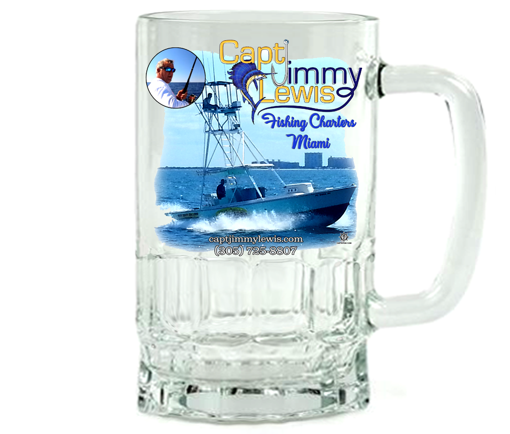Captain Jimmy Lewis Fishing Charters Beer Mug