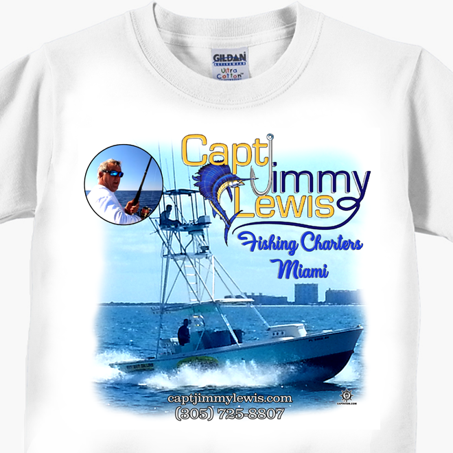 Captain Jimmy Lewis Fishing Charters T-Shirts