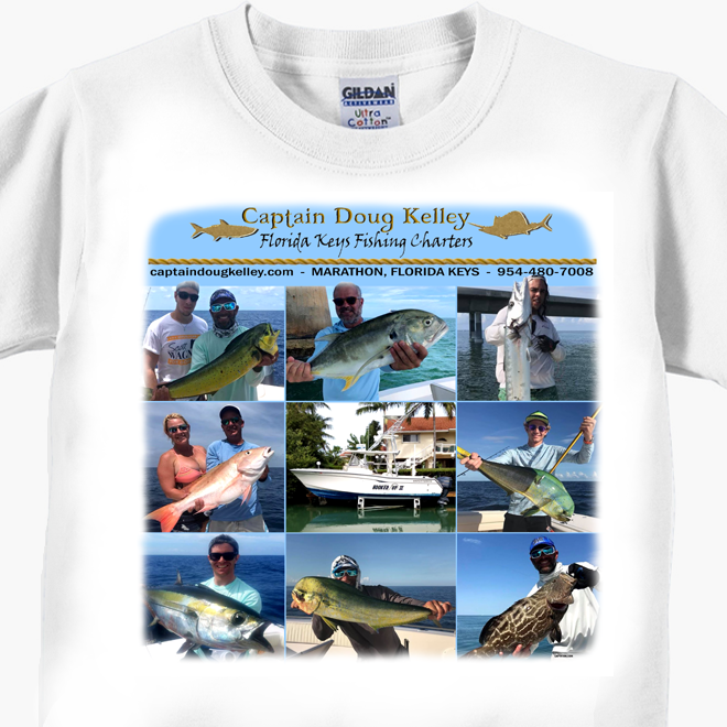 Captain Doug Kelley Florida Keys Fishing Charters T-Shirt