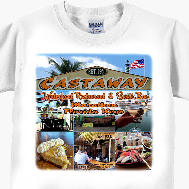 Castaway Waterfront Restaurant & Sushi Bar T-Shirts