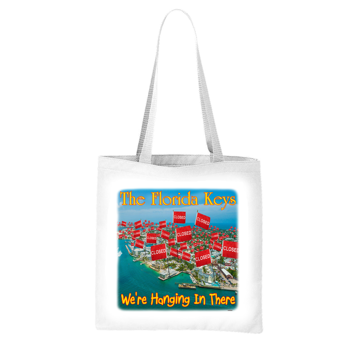 The Florida Keys We're Hanging In There Liberty Bag