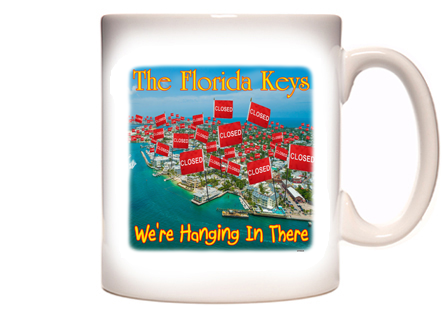 The Florida Keys We're Hanging In There Coffee Mug