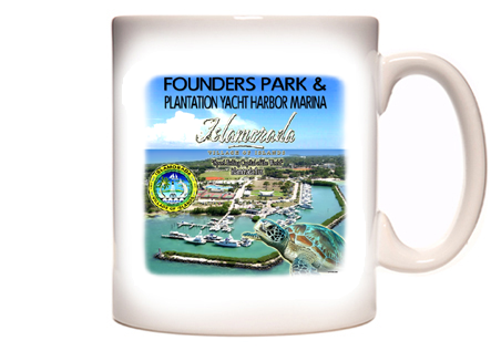 Founders Park & Plantation Yacht Harbor Marina Coffee Mug