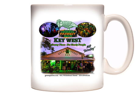 Green Parrot Bar Coffee Mug