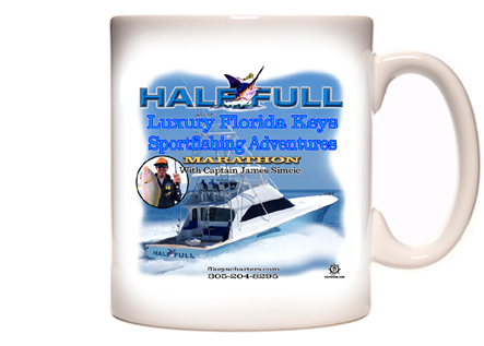 Half Full Luxury Charters Coffee Mug