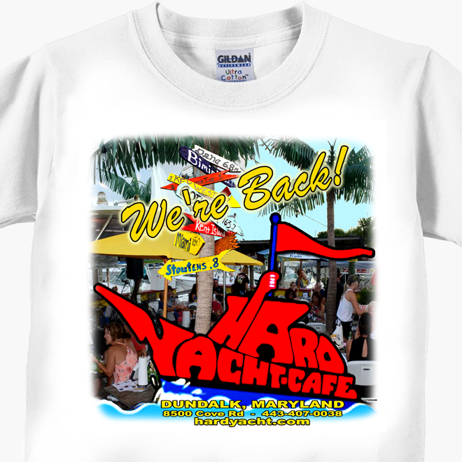Hard Yacht Cafe - We're Back T-Shirts
