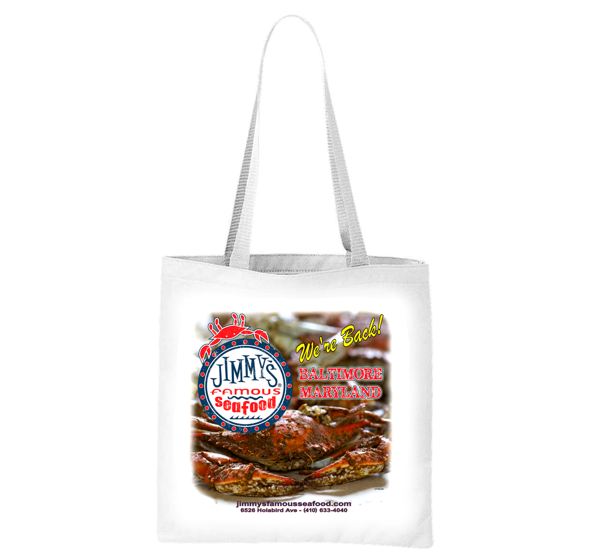 Jimmy's Famous Seafood - We're Back Liberty Bag
