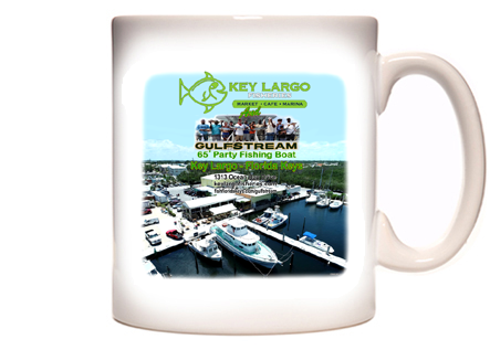 Key Largo Fisheries And Gulfstream Party Fishing Boat Coffee Mug