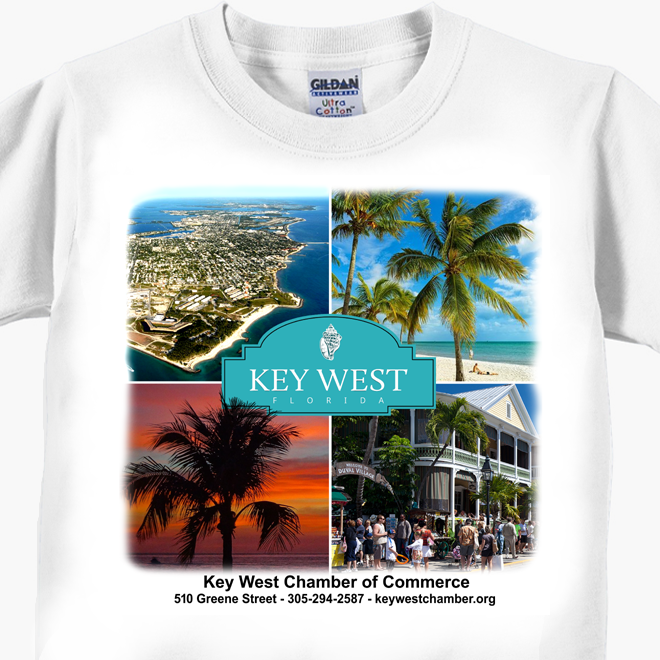 Key West Chamber of Commerce - Four Squares T-Shirt