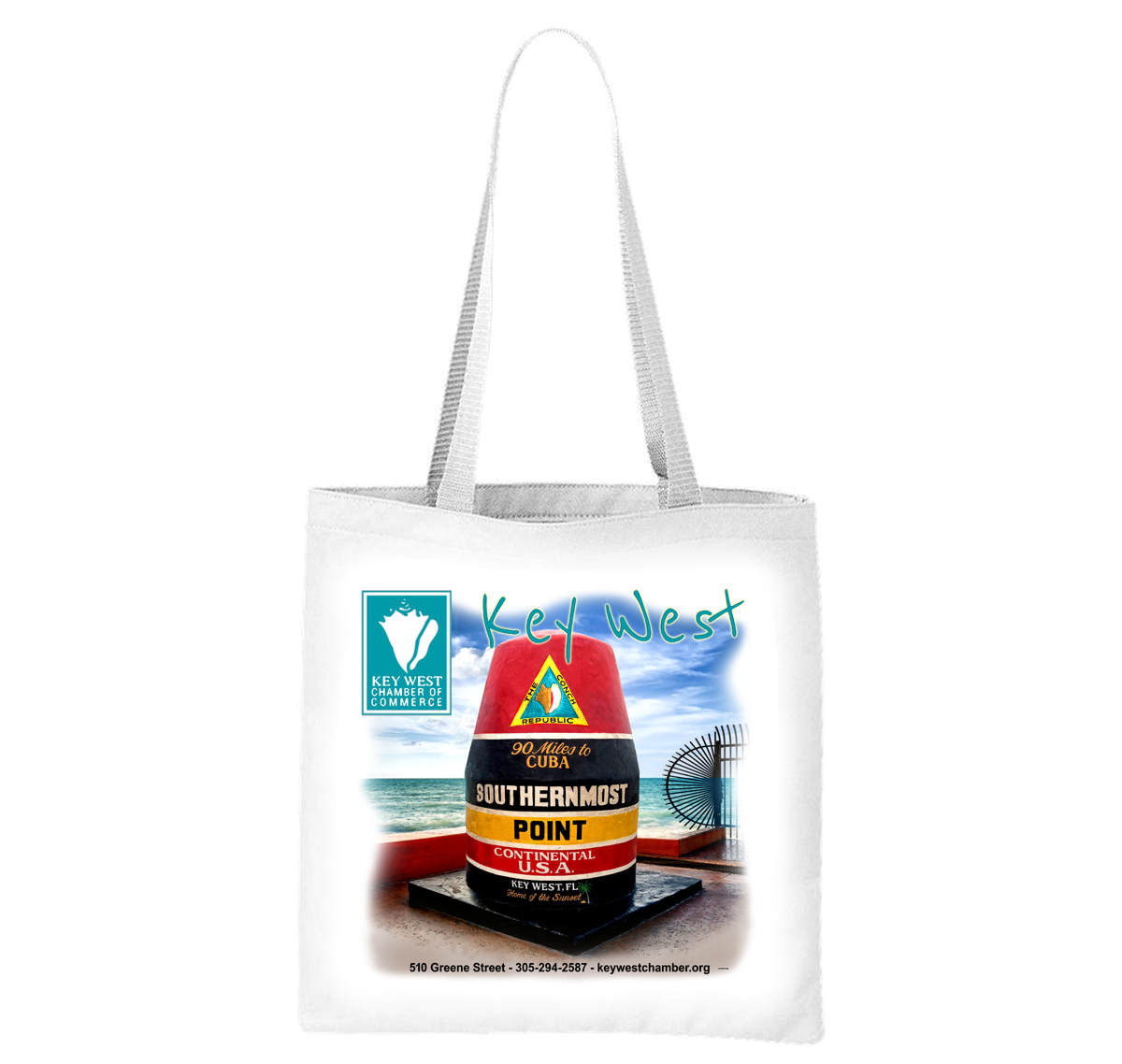 Key West Chamber of Commerce Southernmost Point Liberty Bag
