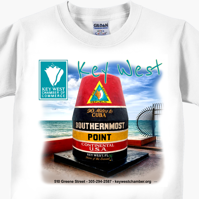Key West Chamber of Commerce Southernmost Point T-Shirt