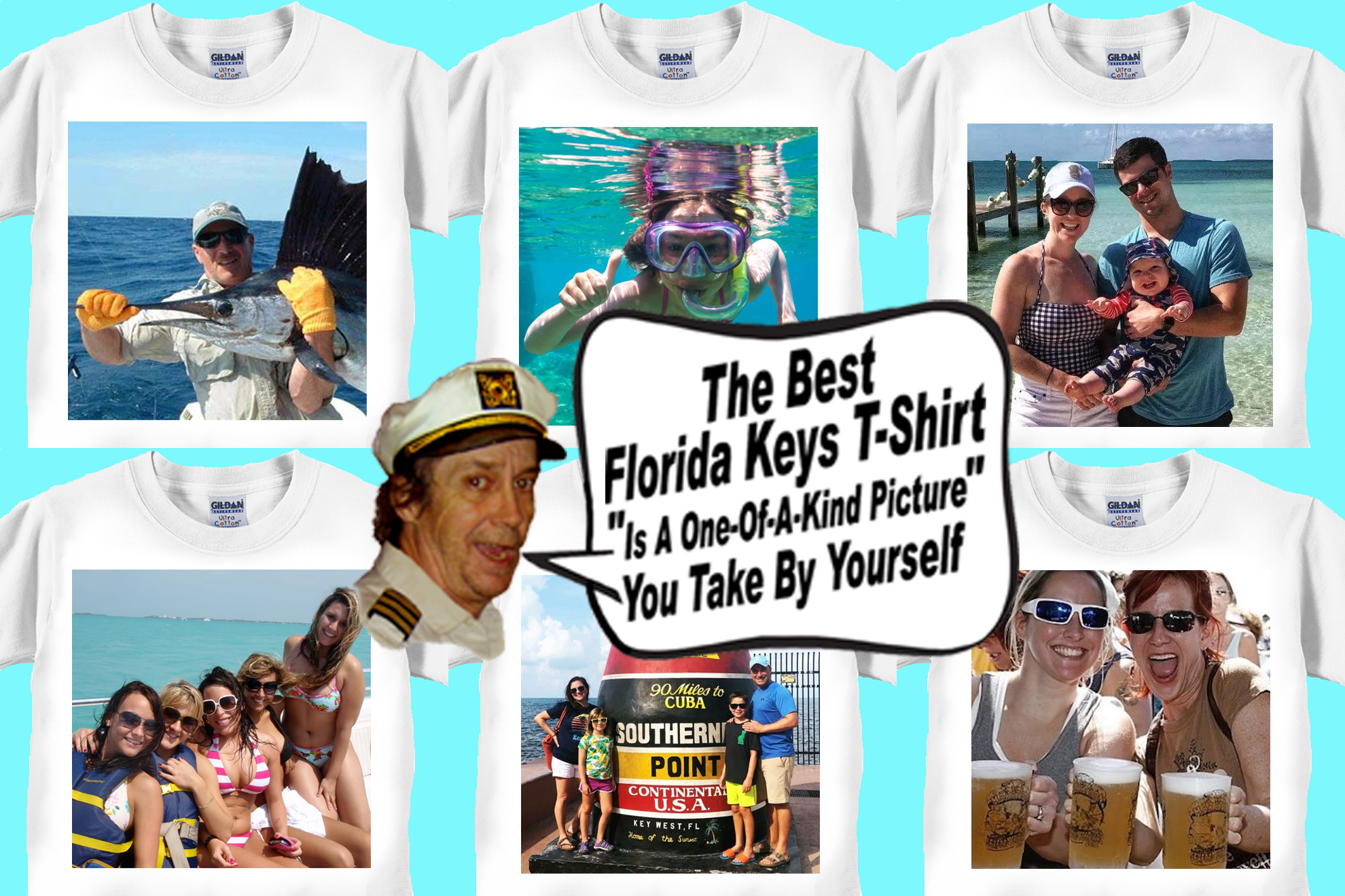 Upload Any Florida Keys Photo On A T-Shirt