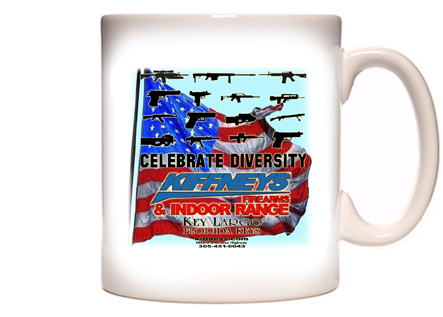 Kiffney's Firearms Celebrate Diversity Coffee Mug