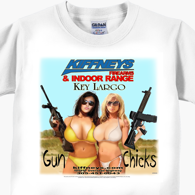 Kiffney's Firearms Gun Chicks T-Shirt