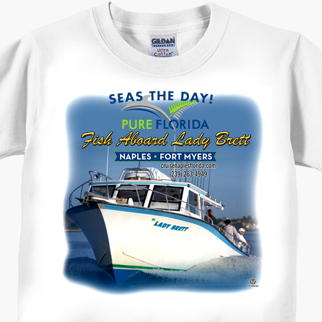 Lady Brett Deep Sea Fishing T-Shirt