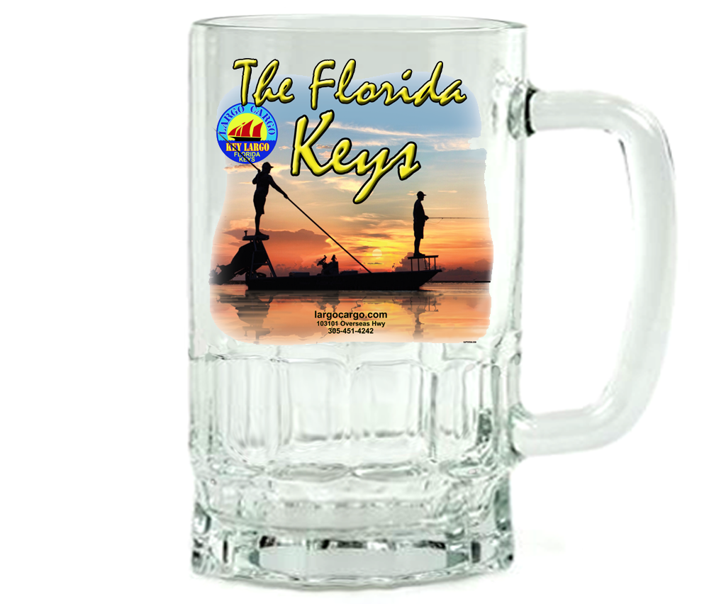 Largo Cargo - Florida Keys Flats Fishing Beer Mug